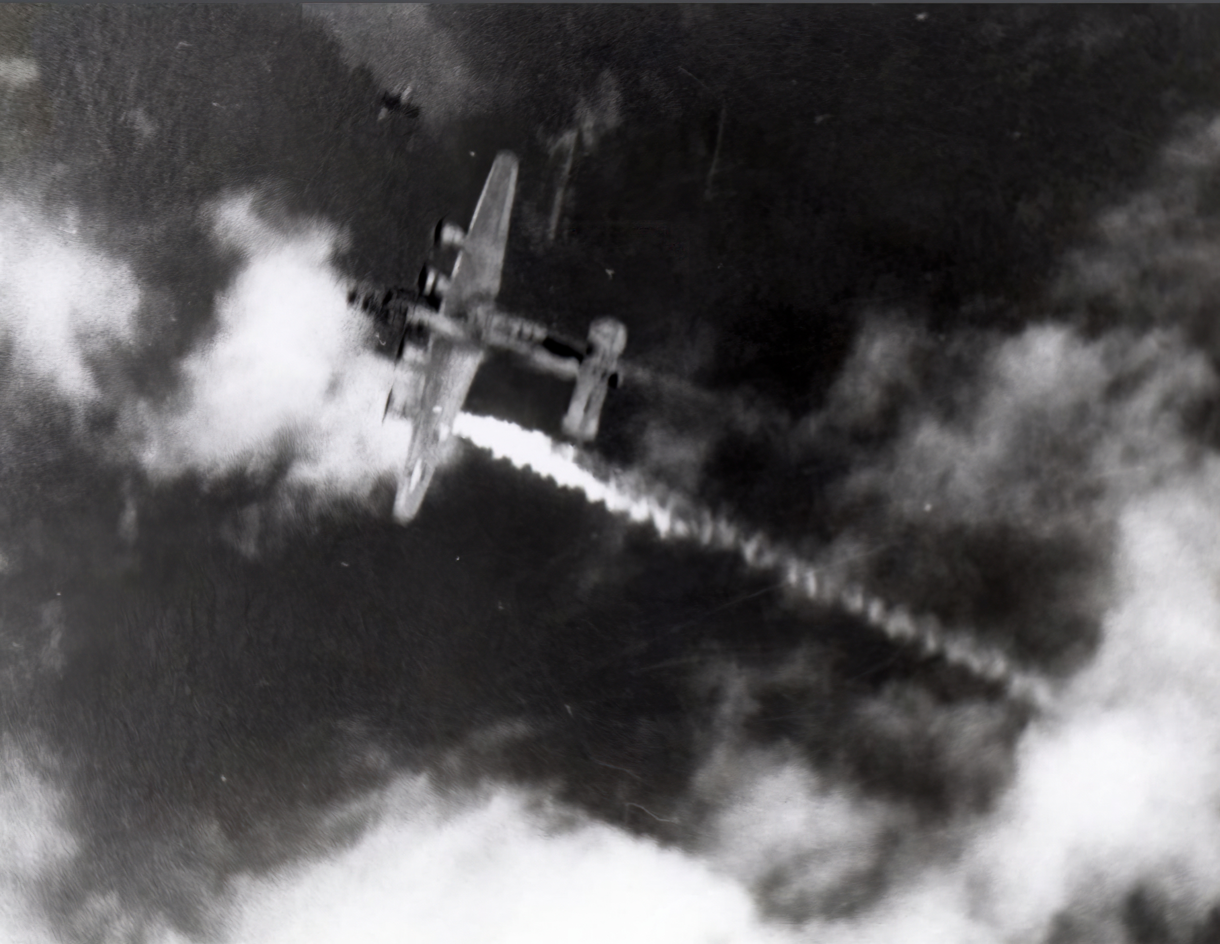 42-95379 B-24H Liberator 15AF 451BG725BS 35 Extra Joker being shot down by a Fw 190A over Austria 4th Sep 1944 13
