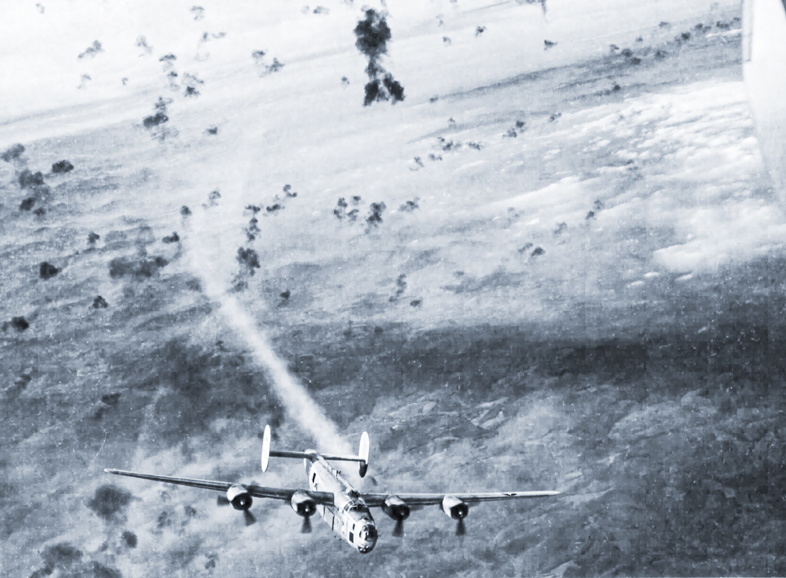 44-41109 B-24J Liberator 15AF 451BG725BS 57 Betty Co Ed over Austria 23rd Oct 1944 01