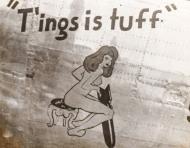 Asisbiz 41-28931 B-24H Liberator 15AF 451BG727FS 28 T'ings is Tuff nose art right side 01