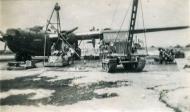 Asisbiz 41-29219 B-24H Liberator 15AF 451BG725BS 30 Boomerang during engine maintenance 01