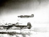 Asisbiz 42-52036 B-24J Liberator 15AF 451BG725BS 34 in formation with 39