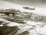 Asisbiz 44-10630 B-24J Liberator 15AF 451BG726BS 46 in formation with 50