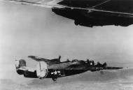 Asisbiz Consolidated B-24 Liberator 15AF 451BG had its left rudder shot away enemy fighters near Vienna Austria FRE8755