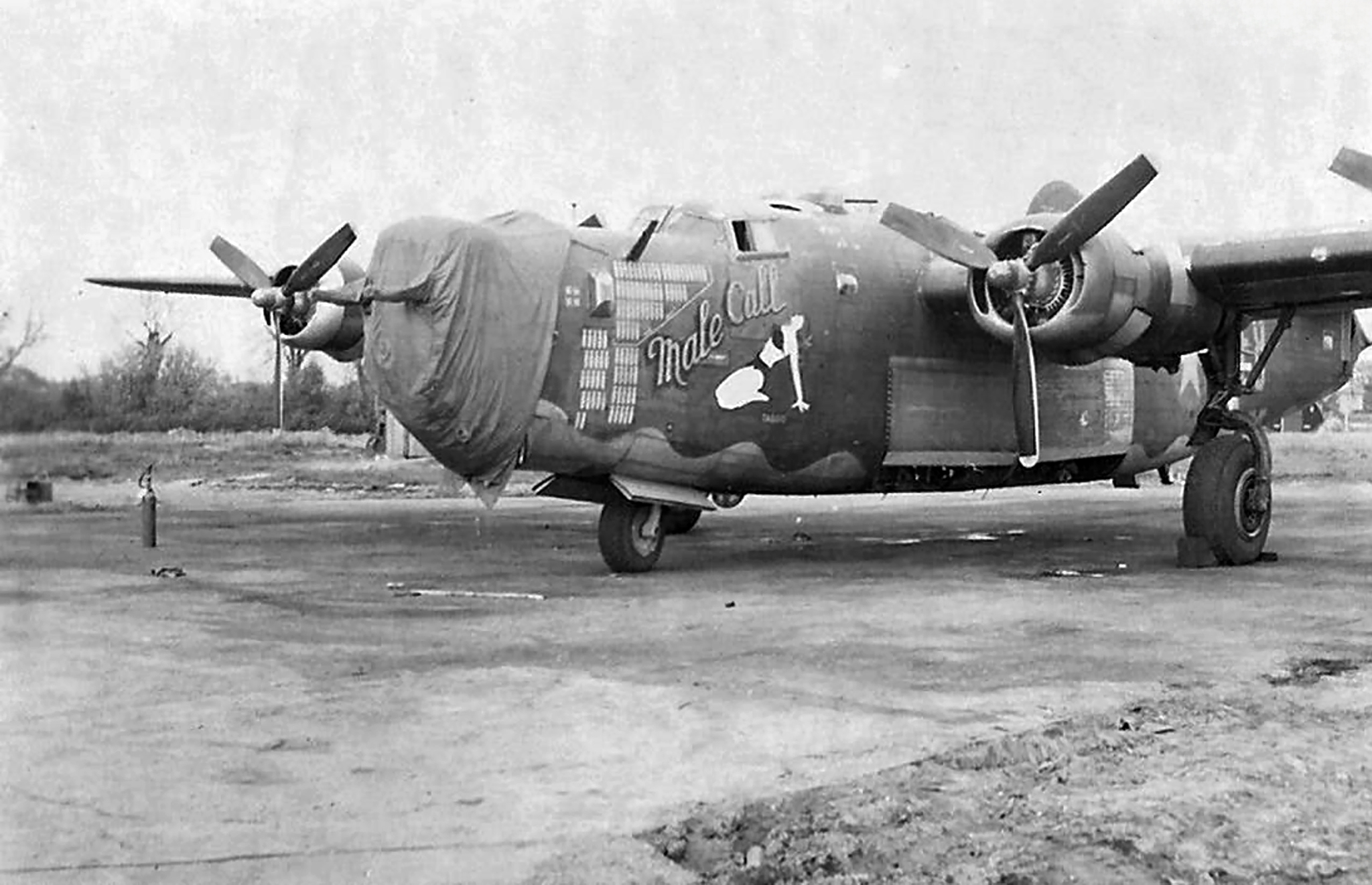 42-52154 B-24H Liberator 8AF 453BG734BS E8G Male Call flown by Hollywood actor James ‘Jimmy’ Stewart 02