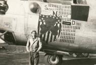 Asisbiz 42-95102 B-24H Liberator 8AF 453BG734BS E8H Spirit of Notre Dame nose art left side England 01