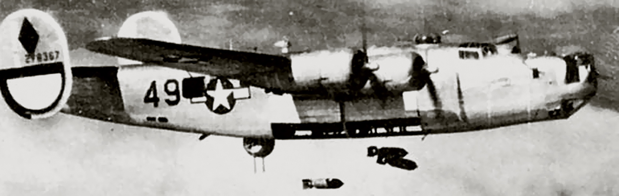 42-78367 B-24G Liberator 15AF 454BG737BS 49 Yamacraw Lou was lost on 17th Aug 1944 01