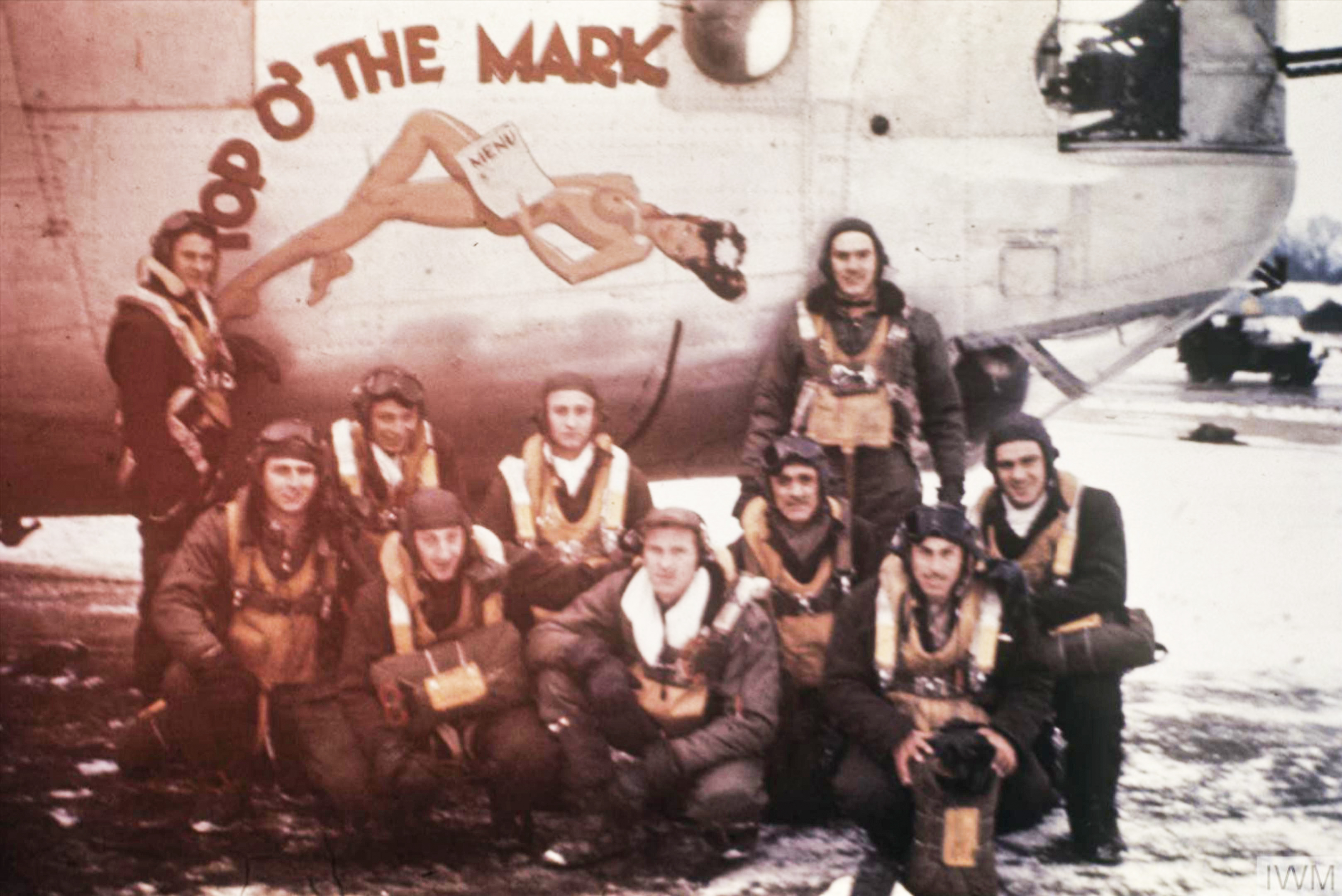 42-51110 B-24H Liberator 8AF 458BG754BS 7VM Top O' the Mark with her crew 22 FRE6717