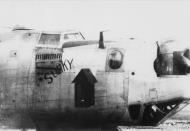 Asisbiz 41-28963 B-24H Liberator 8AF 458BG753BS J4T Stinky nose art right side interned Hellerup Sweden 17th Jan 1945 FRE1904