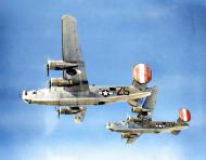 Asisbiz 42-50456 B-24J Liberators 8AF 458BG754BS Z5D Dorothy Kay Special with 752BS 7VD in formation 01