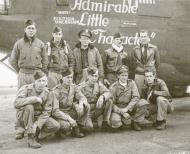 Asisbiz 42-52335 B-24H Liberator 8AF 458BG754BS Z5R Admirable Little Character nose art left side England 01