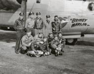 Asisbiz 42-95183 B-24H Liberator 8AF 458BG755BS Briney Marlin nose art right side England 01