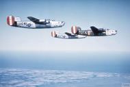 Asisbiz 44-40066 B-24J Liberator 8AF 458BG753BS J4V SOL in formation with a flight assembly ship Sep 1944 FRE6711