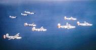Asisbiz 44-40066 B-24J Liberator 8AF 458BG753BS J4V SOL with lead ship Z5S and 352FG P 51 Mustang escorts FRE6715