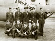 Asisbiz 44-40281 B-24J Liberator 8AF 458BG753BS J4Q A Dog's Life crew nose art right side England 01