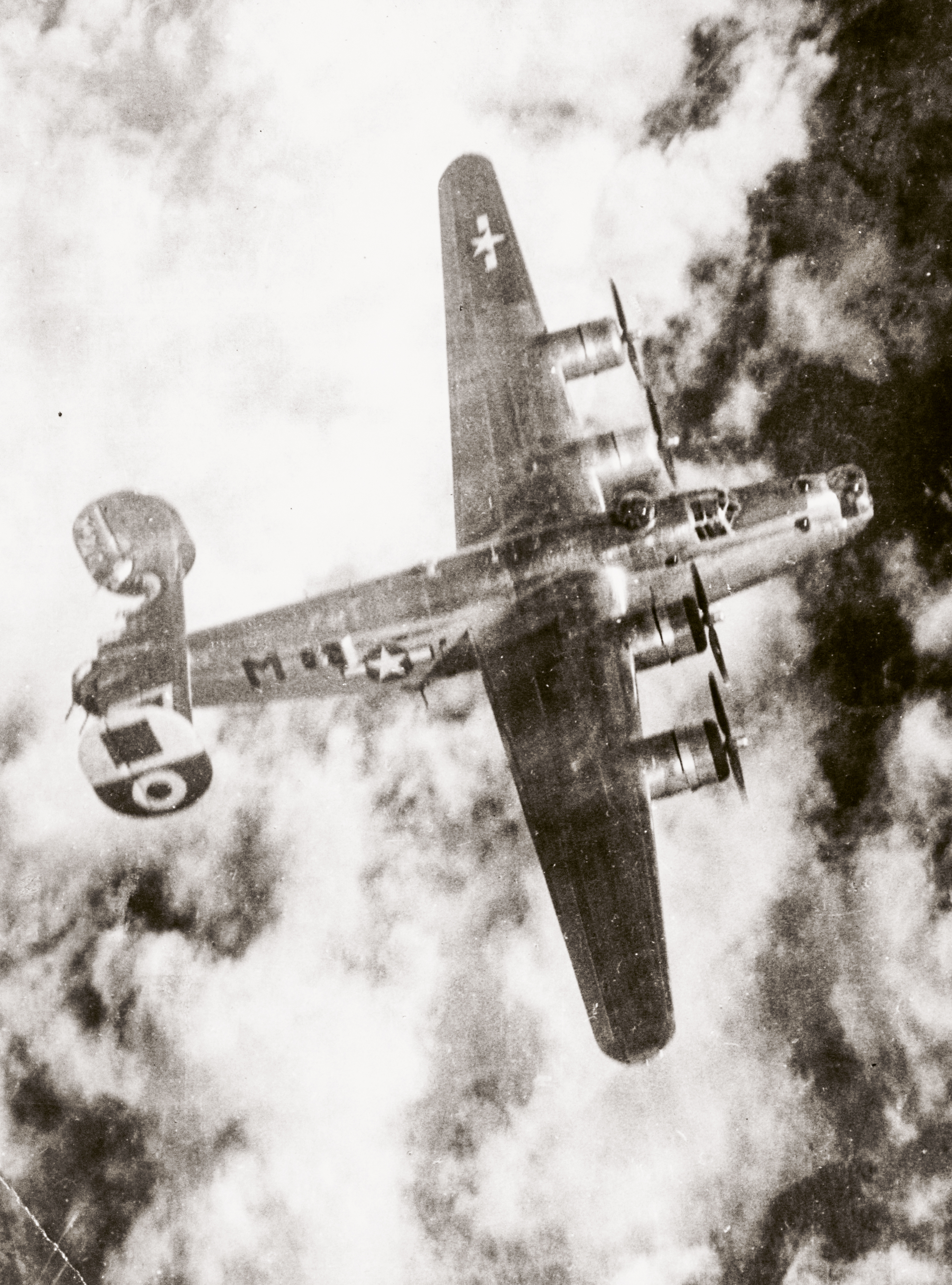 42-52337 B-24H Liberator 15AF 460BG761BS M Cuddles heavy flak over Munich Germany 23rd Sep 1944 01
