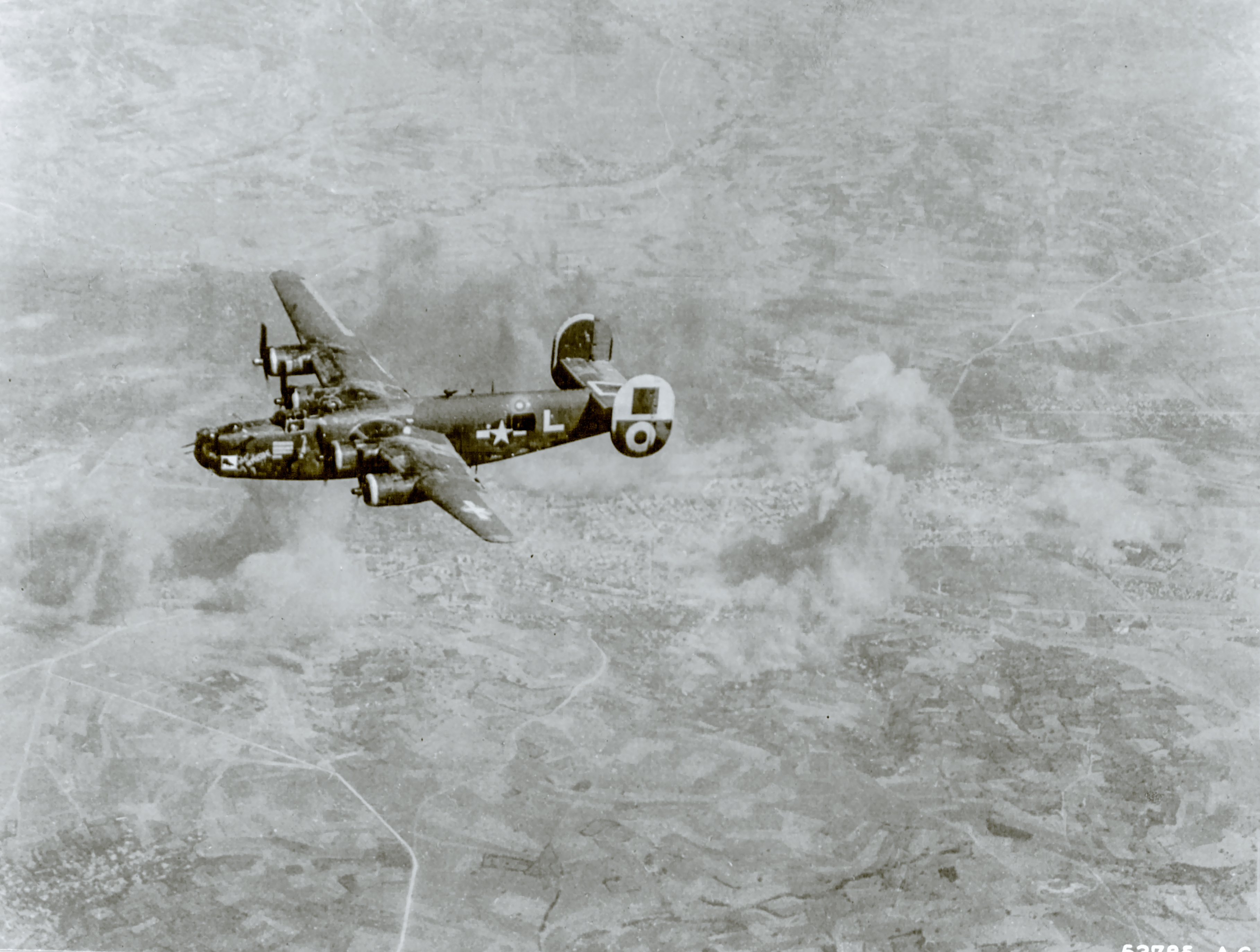 Consolidated B-24 Liberator 15AF 460BG L over Nis Yugoslavia 15th Sep 1944 01