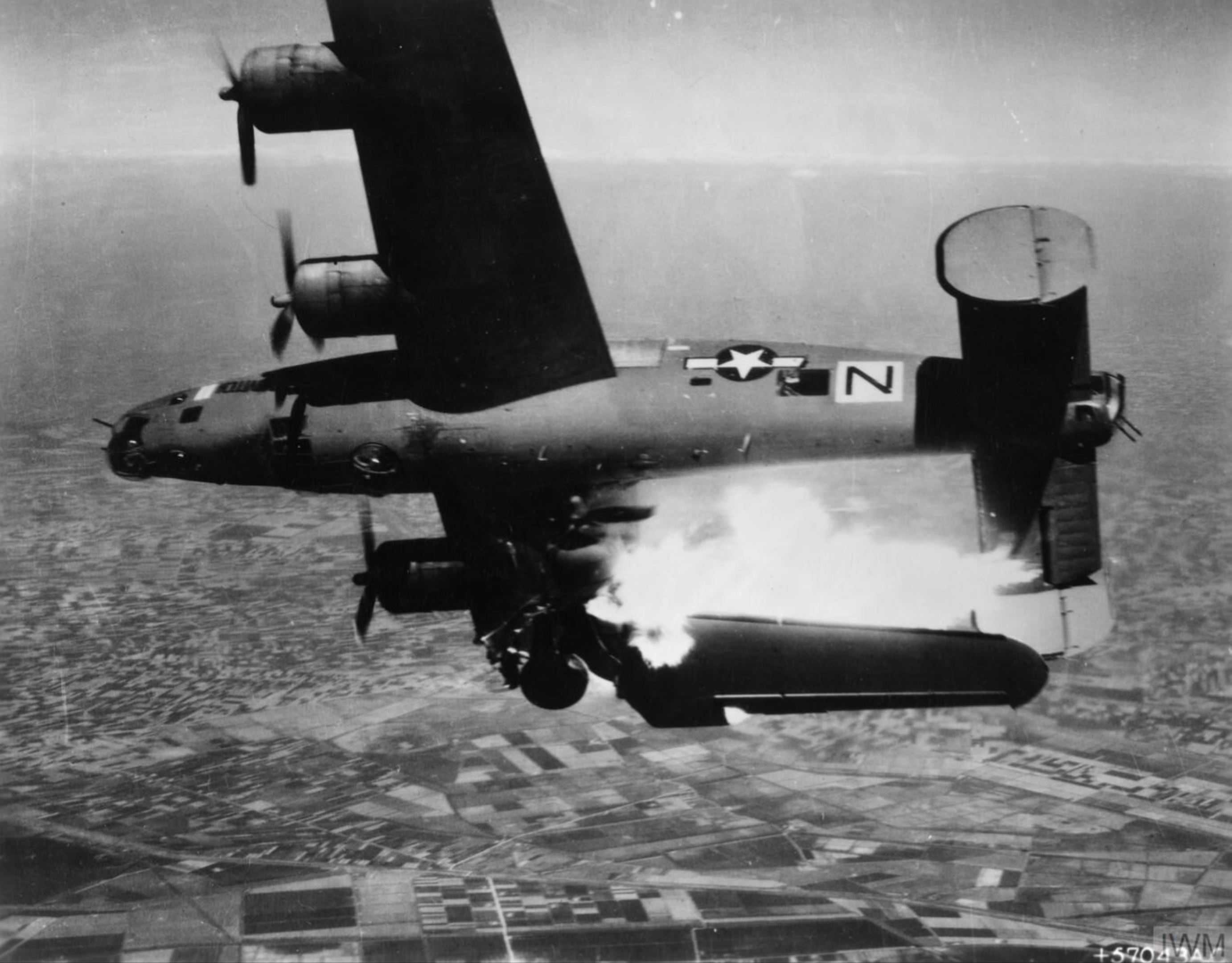 44-49710 B-24L Liberator 15AF 464BG779BS N Stevonovitch II aka Balck Nan sd over Lugo Italy 10th Apr 1945 01