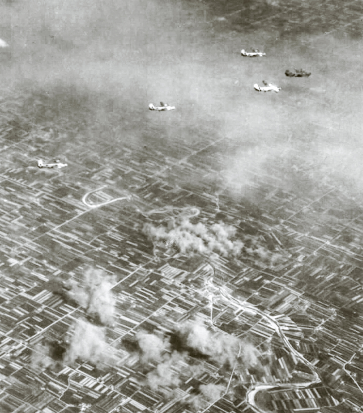 Operation Plaster 15AF 464BG B-24 Liberators support 8th Army hitting Seino Italy 9th Apr 1944 01