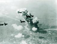 Asisbiz Target 15AF B-24 Liberators over Loban Oil Refinery at Bratislavia Czechoslovakia 16th Jun 1944 NA657
