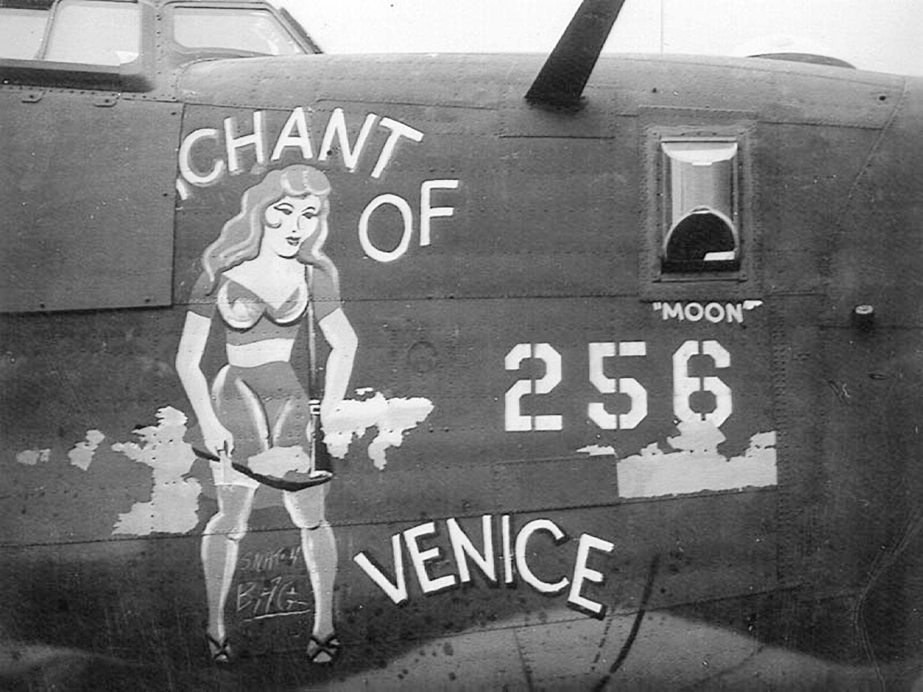 41-28664 B-24H Liberator 8AF 466BG785BS 2UP nose art right side England 01