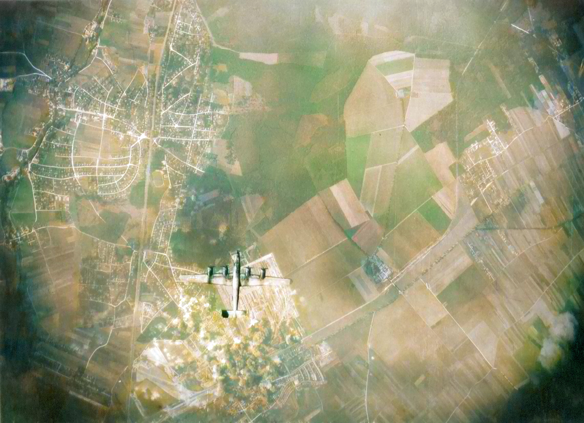 Target 8AF 489BG and 466BG during the attack on the Messerschmitt component plant at Neuaubling Munich 21st July 1944 01