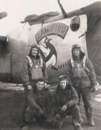 Asisbiz 42-50465 B-24J Liberator 8AF 466BG784BS T9K Damifino nose art right side England 01