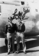 Asisbiz 44-50484 B-24M Liberator 8AF 466BG785BS 2UG Lady Jake nose art left side England 01