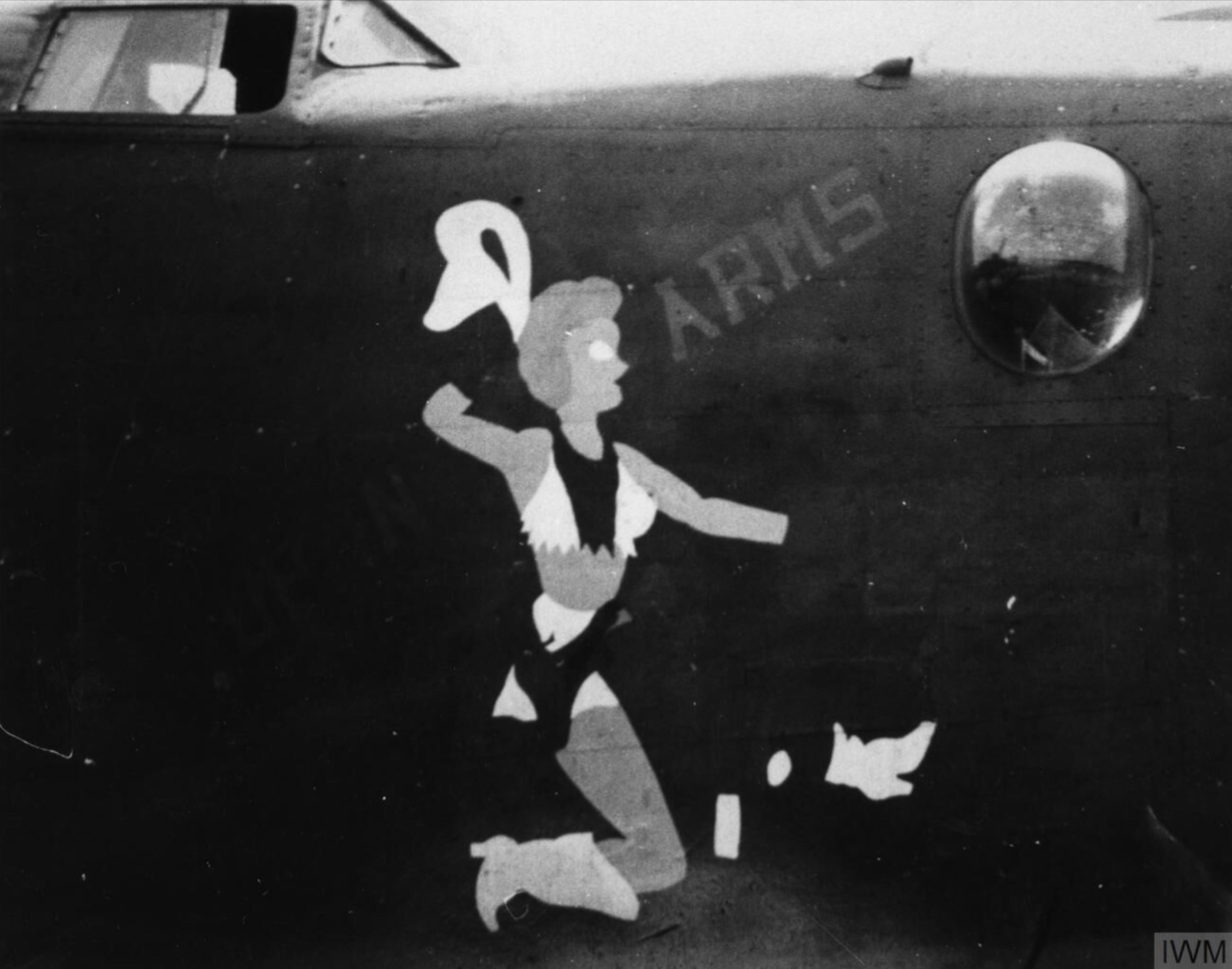 42-110187 B-24J Liberator 8AF 467BG789BS 6AY Up In Arms nose art right side FRE8448