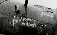 Asisbiz 41-29421 B-24H Liberator 8AF 467BG791BS 4ZP+ Wallowing Wilbert nose art left side England 01