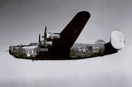Asisbiz 42-52534 B-24H Liberator 8AF 467BG790BS Q2M Witchcraft in flight nose art left side 01