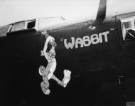 Asisbiz 42-52623 B-24H Liberator 8AF 467BG788BS X7G Wabbit nose art right side FRE1993