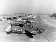 Asisbiz 42-94910 B-24H Liberator 8AF 467BG791BS 4ZE+ lined up at Rackheath 01
