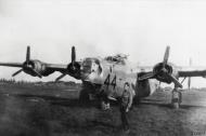 Asisbiz 42 78289 B 24G Liberator 15AF 484BG825BS 44 Flak Strainer parked at Dijon Longvic France 1944 FRE14237