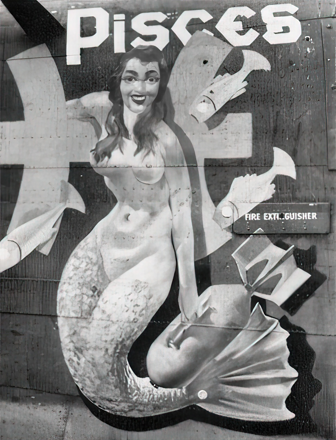 41-29517 B-24H Liberator 8AF 486BG834BS 2SG Pisces nose art left side Sudbury England 1944 01