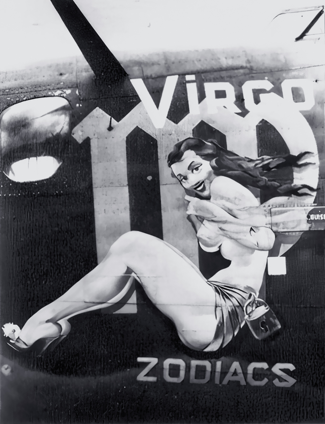 42-52532 B-24H Liberator 8AF 486BG834BS 2SK Virgo nose art left side Sudbury England 1944 02