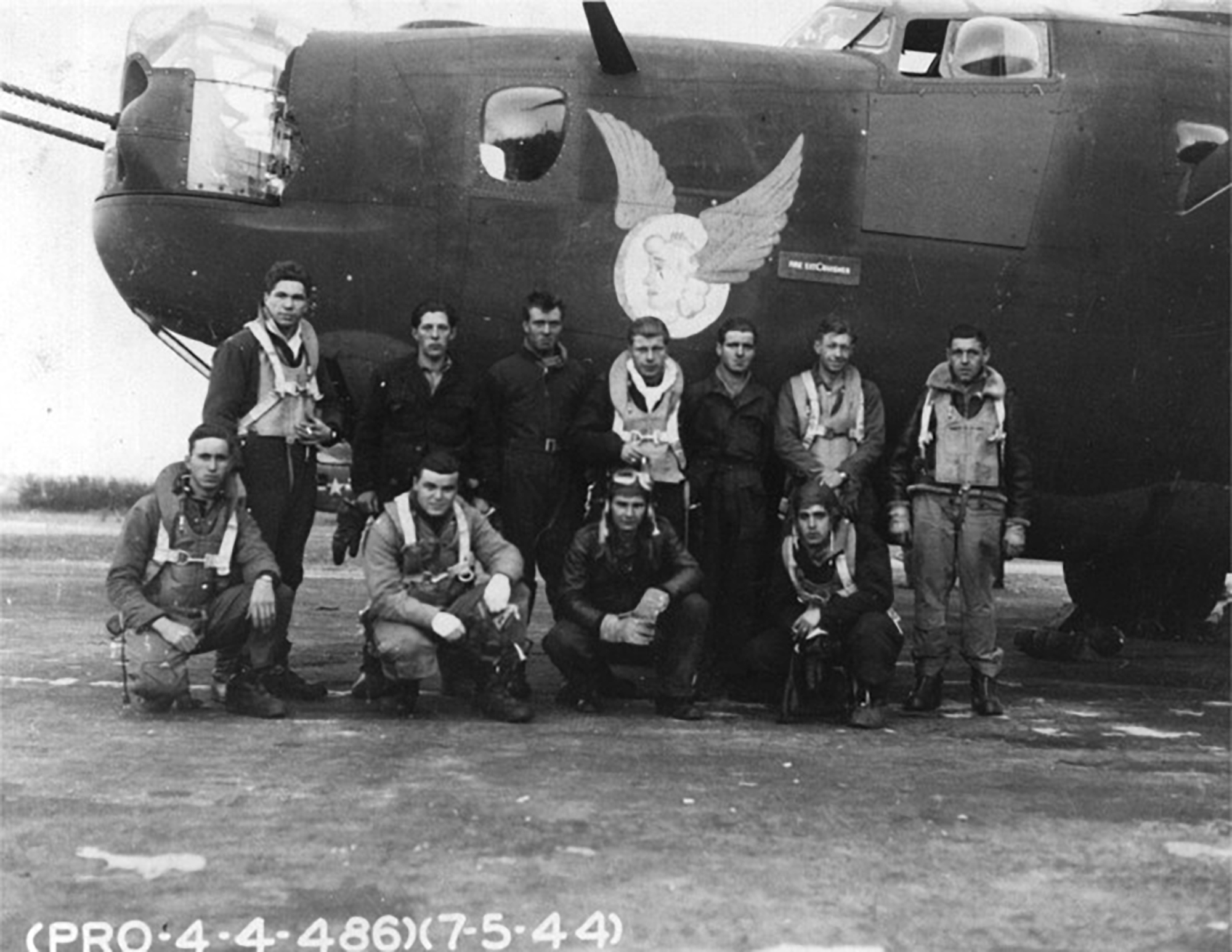 42-52631 B-24H Liberator 8AF 486BG833BS 4NG Silver Dollar nose art left side Sudbury England 1944 01
