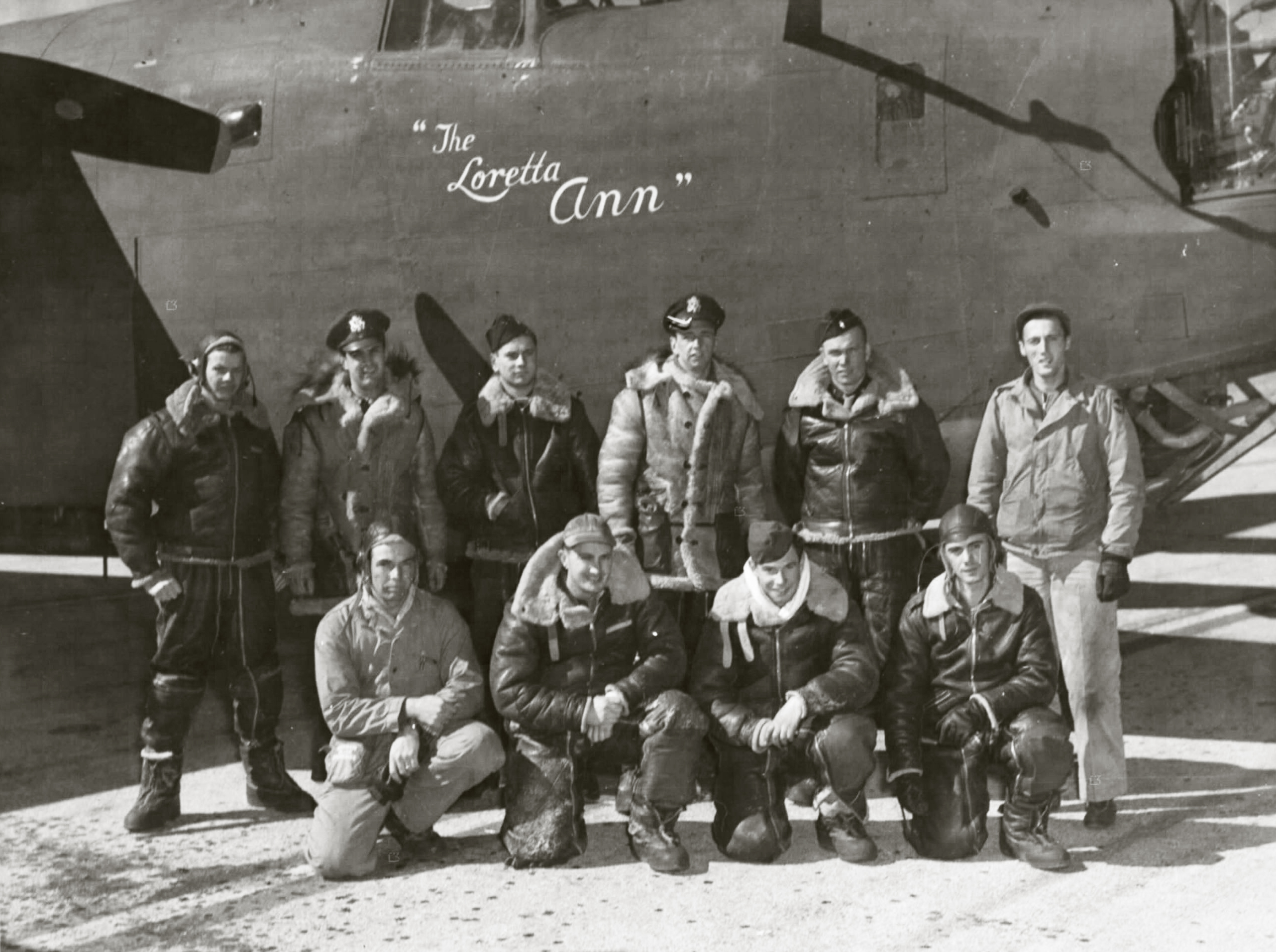 41-29602 B-24H Liberator 8AF 490BG850BS 7Q The Loretta Ann and Lt Baler crew England 1944 01