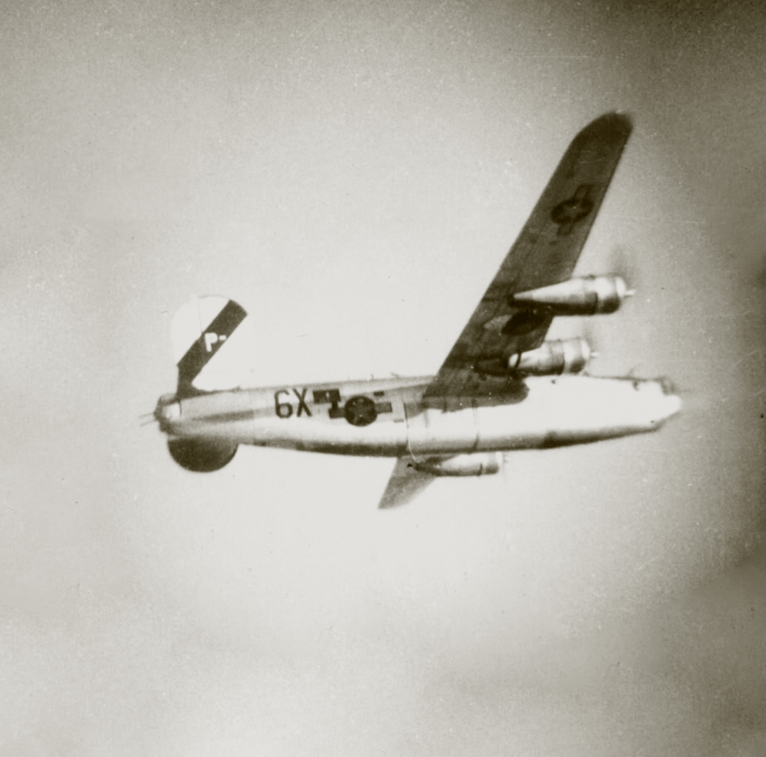 42-95149 B-24H Liberator 8AF 491BG854BS 6XP Here's To You in flight FRE8581