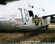Asisbiz 42-50542 B-24J Liberator 8AF 491BG853BS T8x damaged in the bomb dump explosion at Metfield England 15th July 1944 01