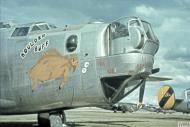 Asisbiz 44-40195 B-24J Liberator 8AF 492BG858BS 9AJ Boulder Buff nose art right side interned Sweden 6th Jul 1944 FRE6890