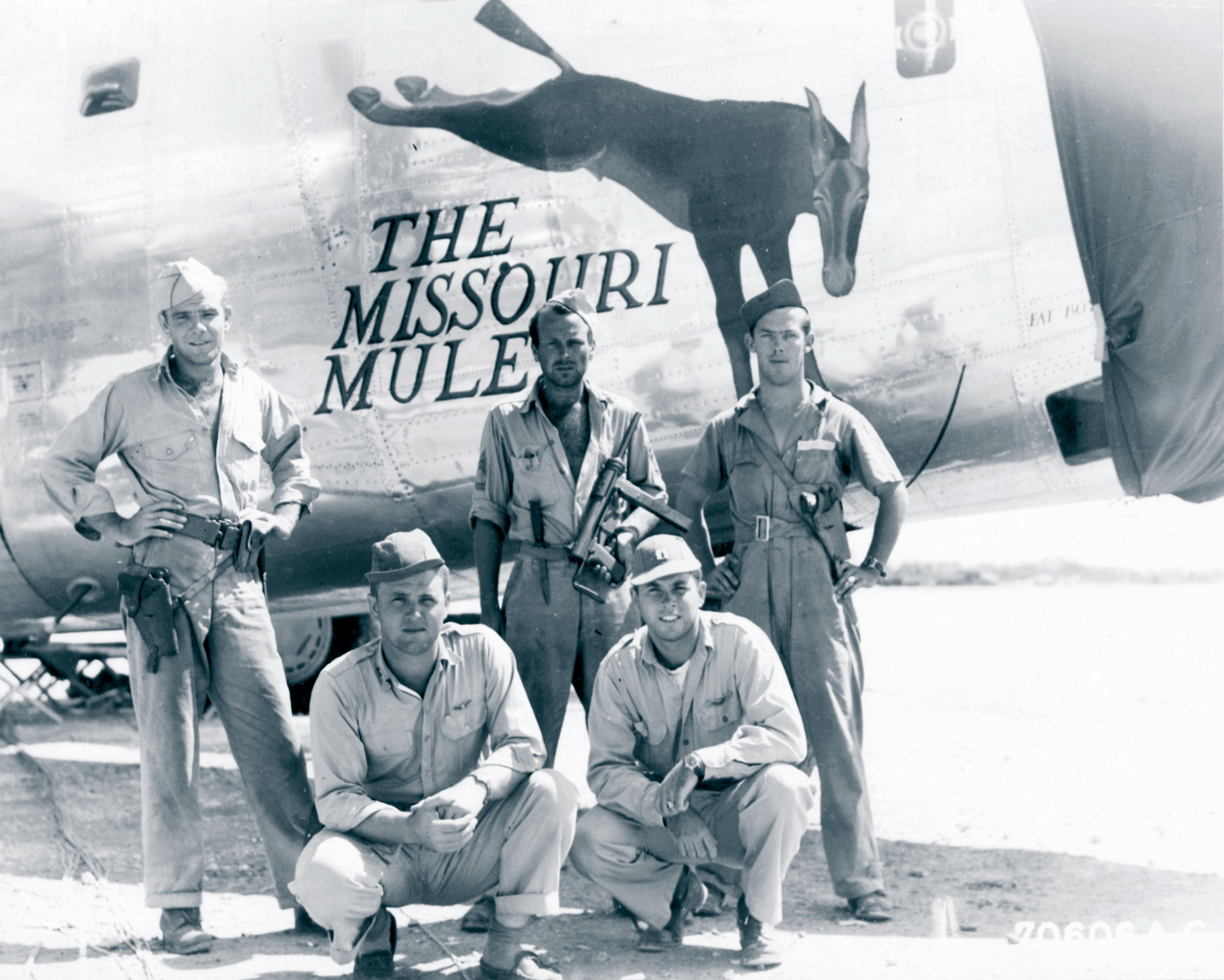 44-40715 B-24J Liberator 7AF 494BG865BS 715 The Missouri Mule Angaur Island Caroline Isls 22nd Oct 1944 NA032