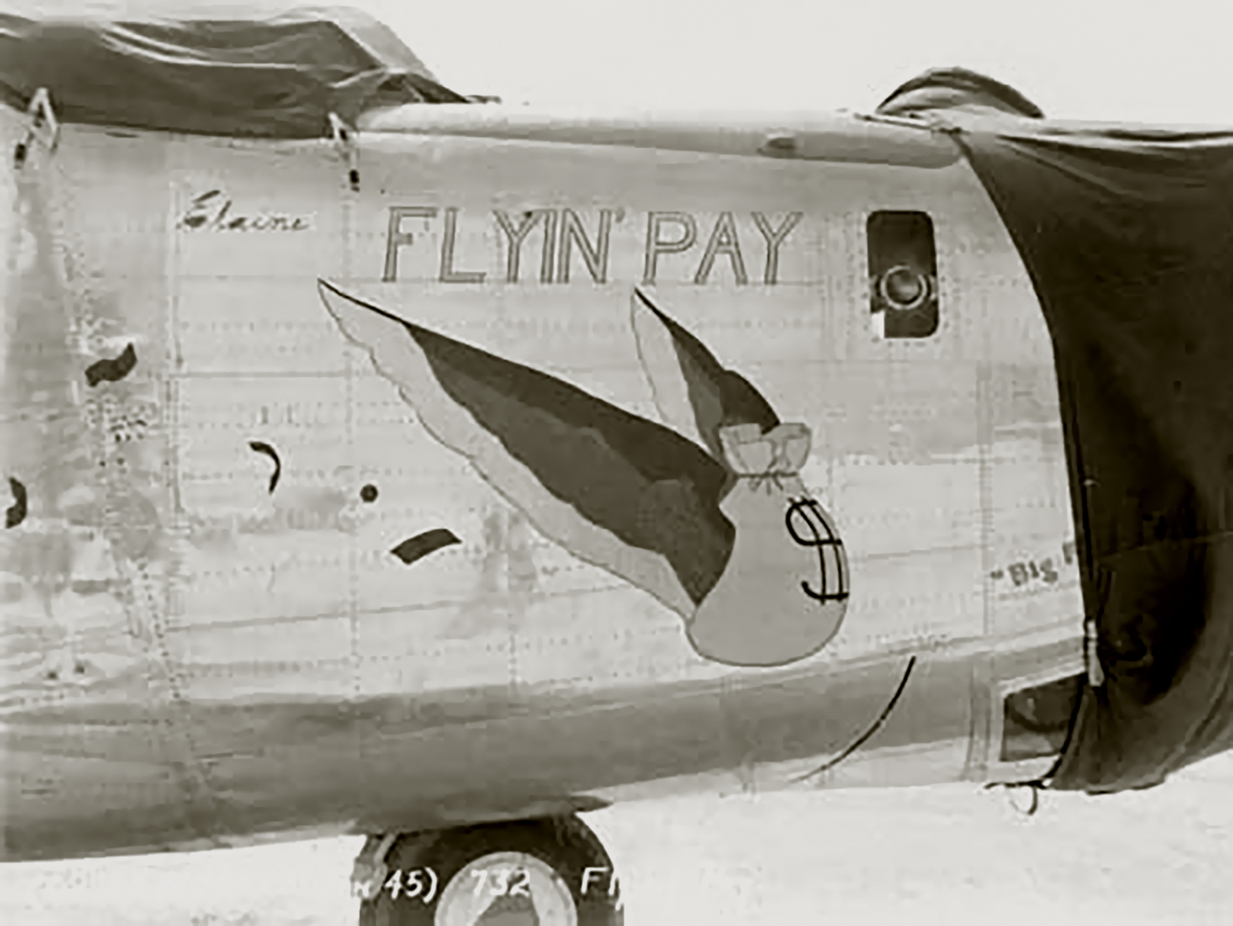 44-40732 B-24J Liberator 7AF 494BG864BS 732 Flyin' Pay on Angaur Isl Palau Caroline Group 1944 02