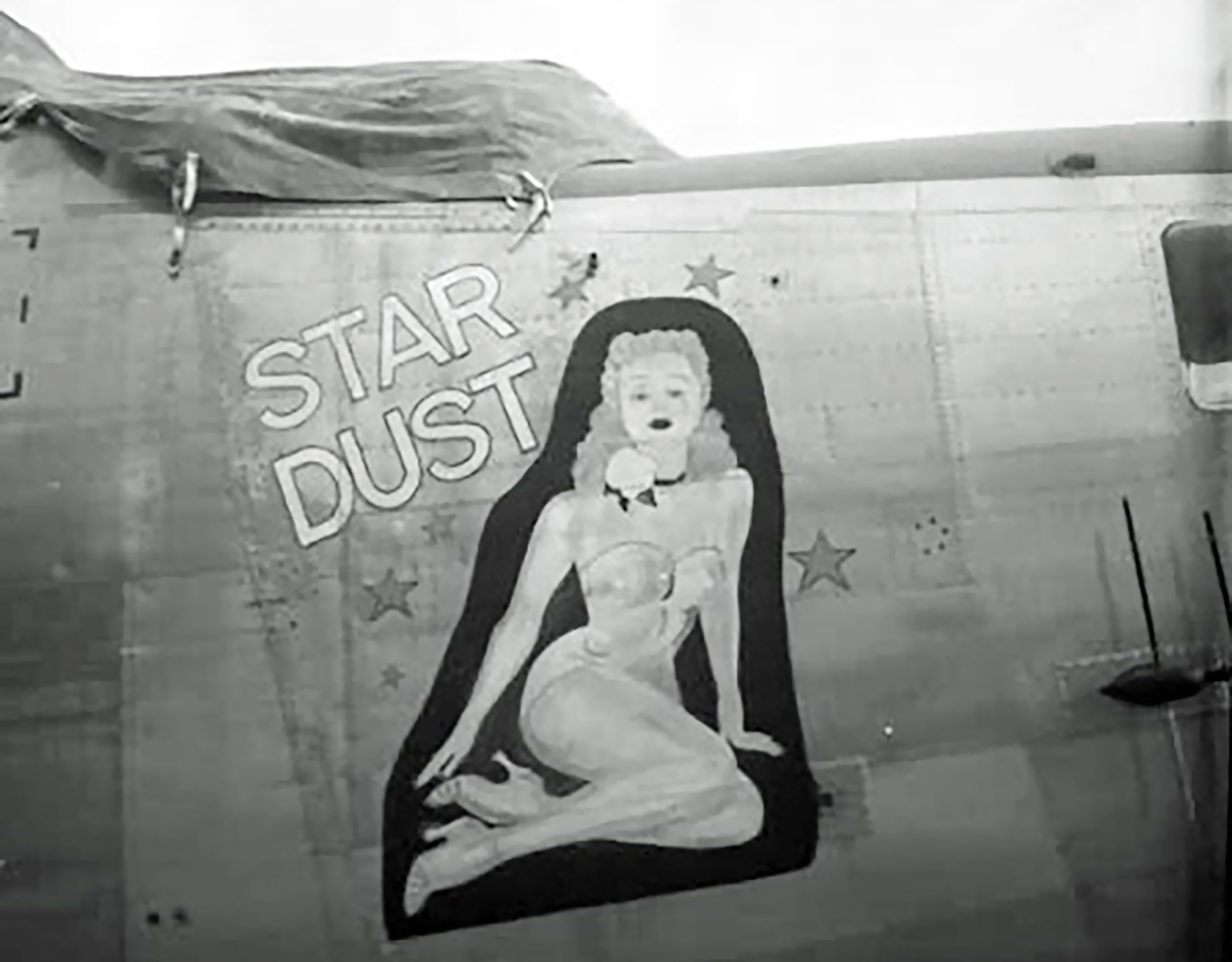44-41610 B-24L Liberator 7AF 494BG867BS 610 Sttar Dust nose art right side 01