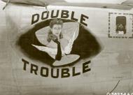 Asisbiz 44-40563 B-24J Liberator 7AF 494BG865BS 563 Double Trouble nose art right side 1945 01