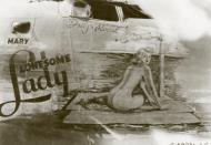 Asisbiz 44-40680 B-24J Liberator 7AF 494BG867BS 680 Lonesome Lady nose art right side 01