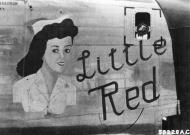 Asisbiz 44-40693 B-24J Liberator 7AF 494BG866BS 693 Little Red nose art right side 01