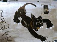 Asisbiz 44-40704 B-24J Liberator 7AF 494BG864BS 704 The Black Cat nose art right side 01