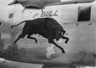Asisbiz 44-42057 B-24M Liberator 7AF 494BG865BS 057 The Bull nose art right side 01