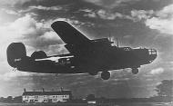 Asisbiz 42-51211 B-24H Liberator 8AF 1AD Carpetbaggers 801BG Miss Fitts taking off 01