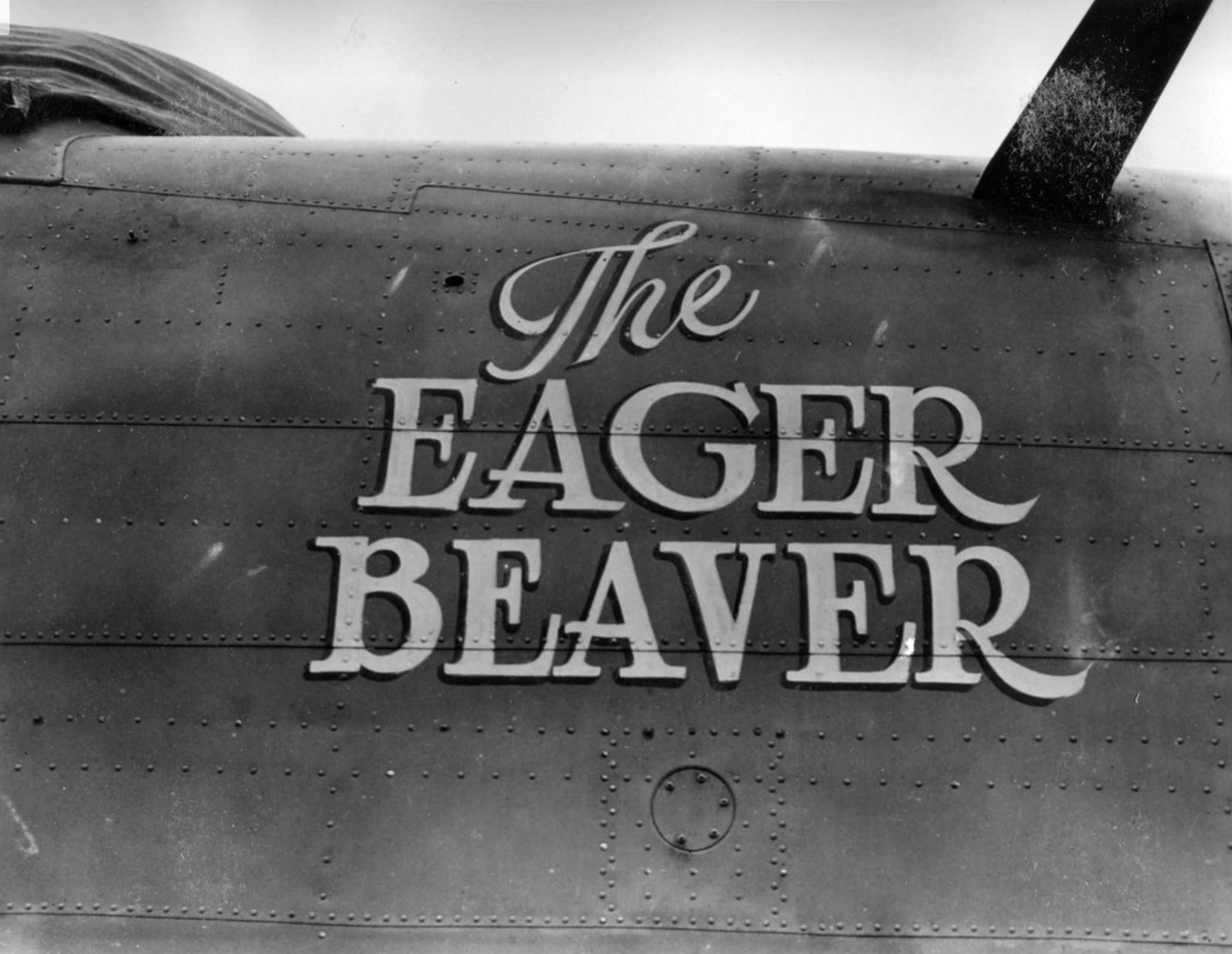 41-23849 B-24D Liberator 5AF 90BG320BS The Eager Beaver nose art right side 01